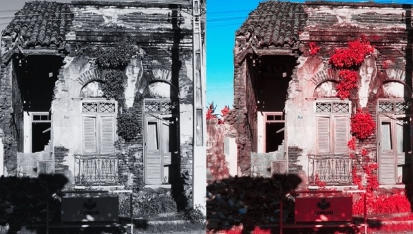 Casario situado à Rua Grande. Centro Histórico de Aracati. Acervo: Grupo Lua Cheia